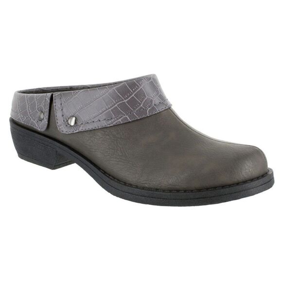 Size 10M Easy Street Grey Crocodile Becca Mule - Picture 1 of 1